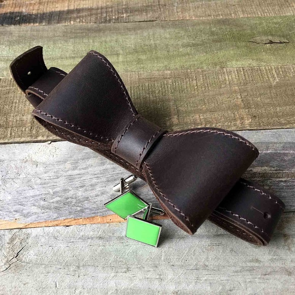 Other - Men's Leather Bow Tie